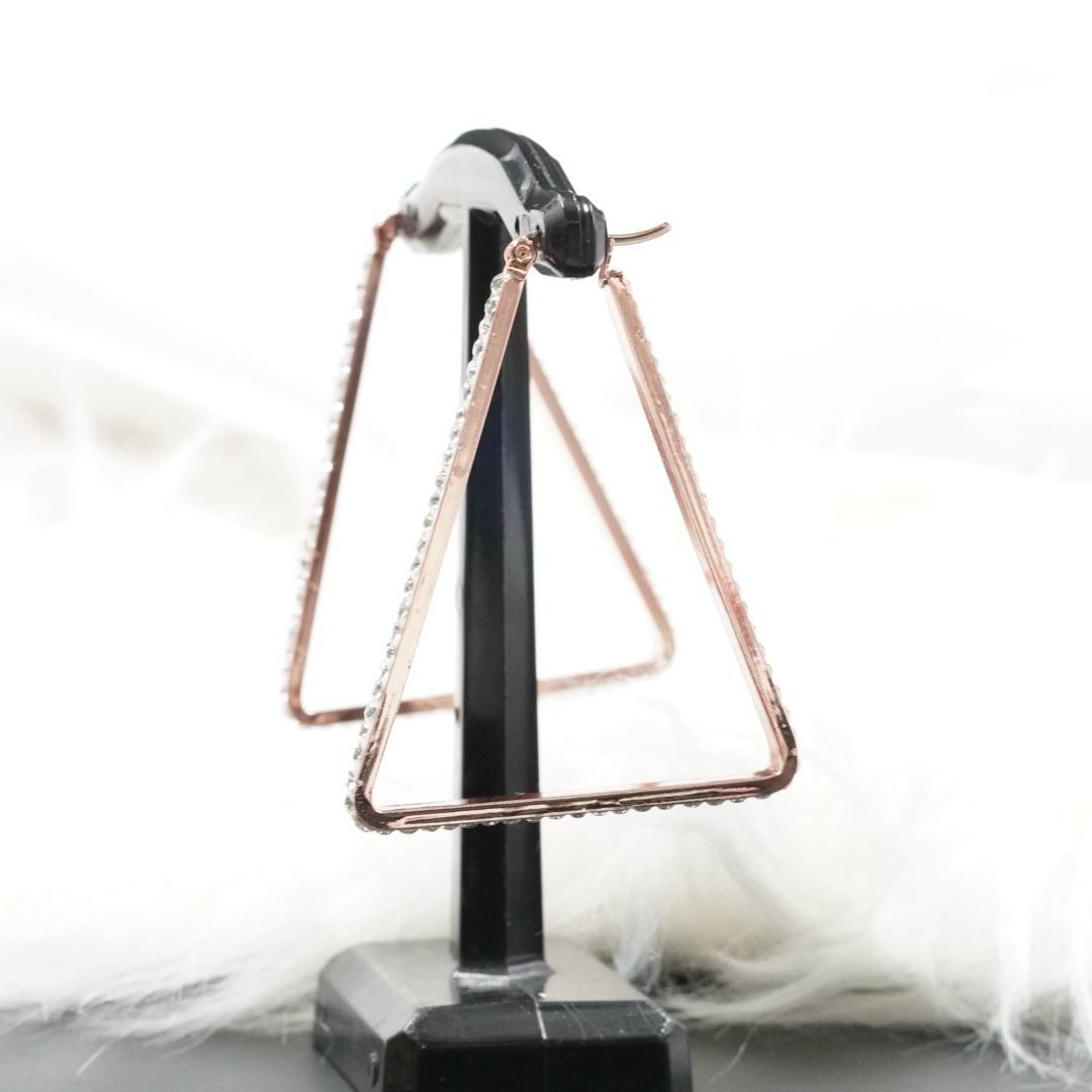 Miniatura 3 de CANDONGA TRIANGULO ROSA PIEDRA BLANCA